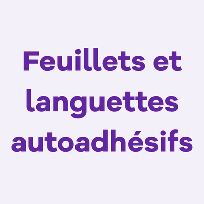 Image Feuillets et languettes autoadhésifs